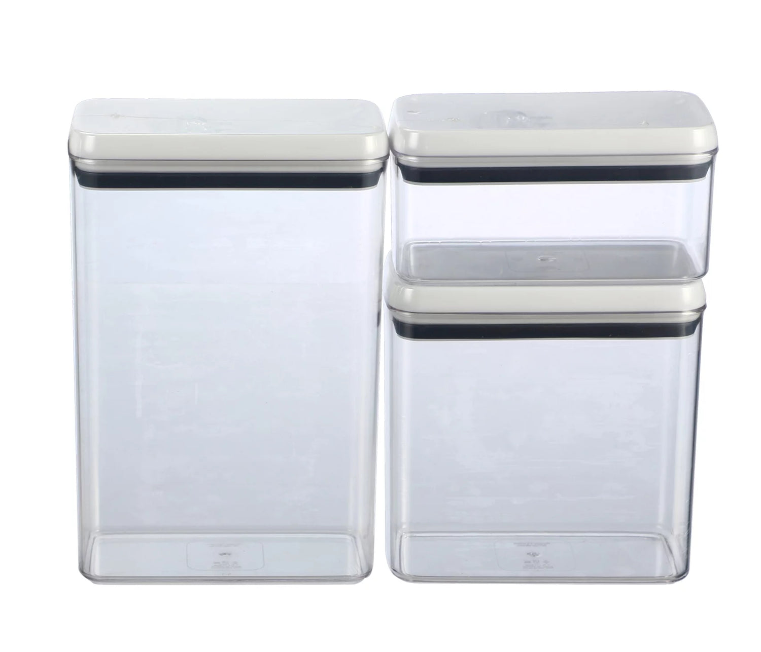 Acrylic Airtight food storage canister (3 pack)